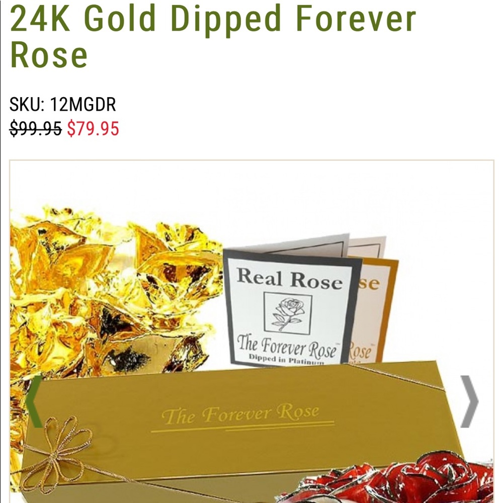The Forever Rose - dipped in 24K Gold